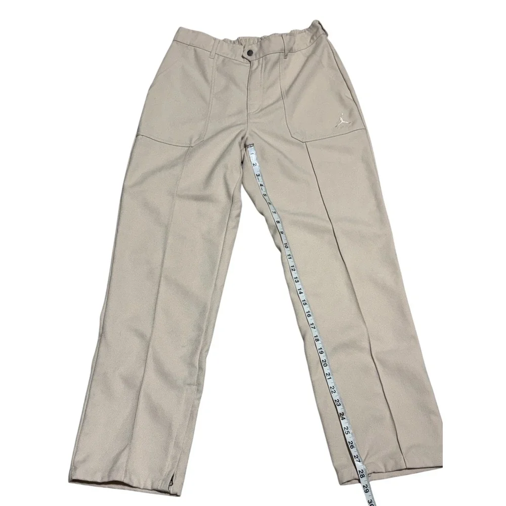 Nike‎ Air Jordan Flight MVP Men's Beige Utility Pants Sz M Elastic Waist